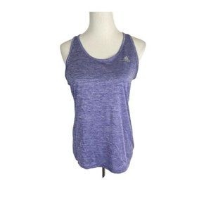 Adidas Womens Shirt Size Medium Purple Racer Back Work Out Running Tank
